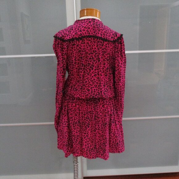 Zadig & Voltaire Reveal Print Leo Long Sleeve Shift Dress - Picture 3 of 6